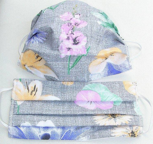 Maseczka dwuwarstwowa Karo - dżungla palmy