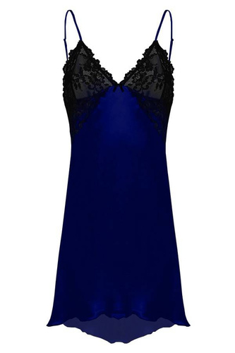 Evelyn Halka satynowa koszulka damska DKaren - granat