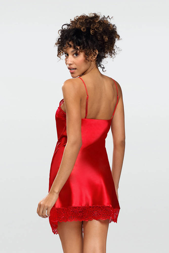 Milan Koszulka satynowa damska DKaren - czerwony