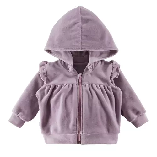 Botanic Bluza welurowa rozpinana Eevi- wrzos