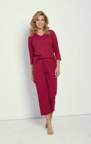 3355 Berry Piżama damska Taro - bordowy