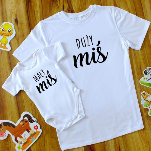 Zestaw dla taty i syna Mały Miś, Duży Miś Moocha