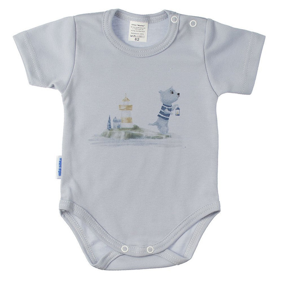 Kaczor Marynarz body niemowlęce krótki rękaw Martex niebieski