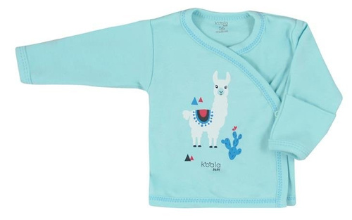  Koszulka niemowlęca "HAPPY BABY" Koala niebieska