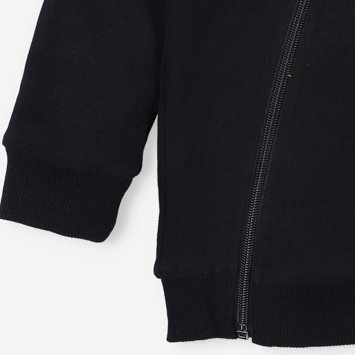 Alfabet Bluza dresowa z kapturem z bawełny organicznej Nini czarny