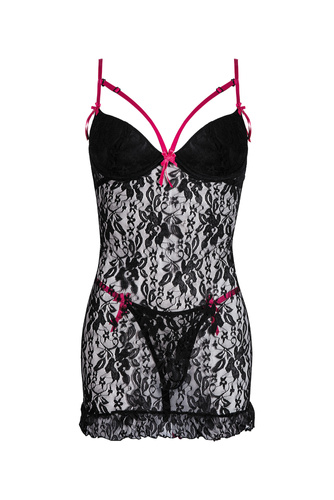 Jaime halka koszulka damska Anais - czarny