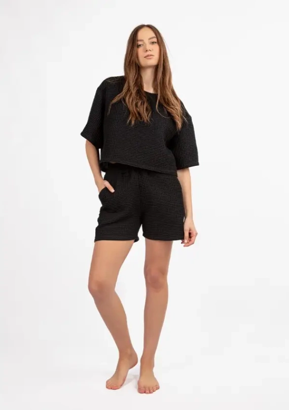 DK-K-W01 Komplet damski Dkaren - czarny