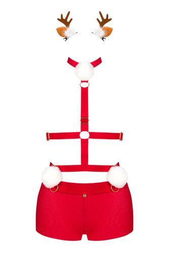 Ms Reindy strój Pani Renifer Obsessive czerwony