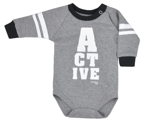 Body niemowlęce "ACTIVE" Koala jasno szare