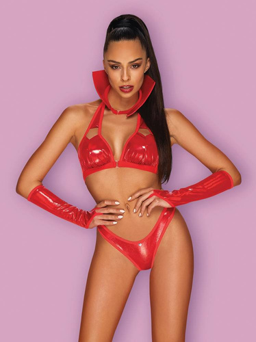 Vampines Seksowny Komplet damski Obsessive czerwony