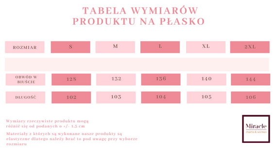 335 Szlafrok damski satynowy MIRACLE wiązany w pasie- błękit peonia