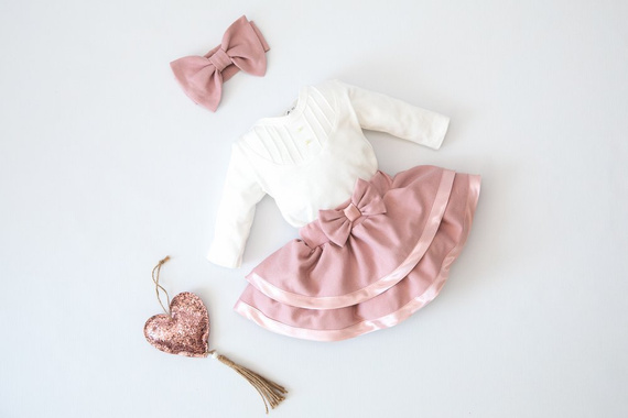 1726 Cherry Spódniczka Marija - różowy