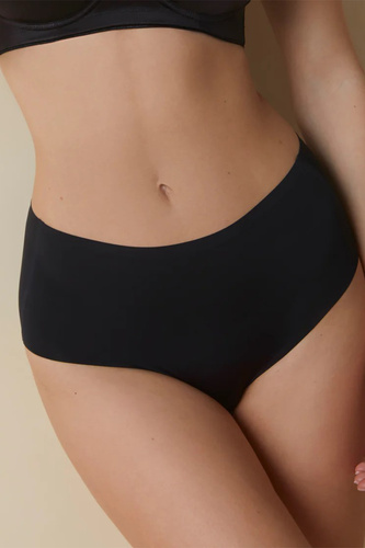 503 Figi damskie Maxi Braga Selene czarne   – wysoki stan, bezszwowe, modelujące