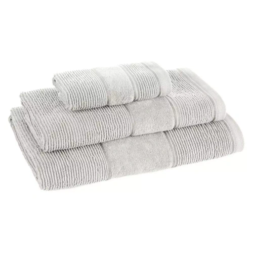 Komplet ręczników Emma Eurofirany srebrny 3 szt 30x50 50x90 70x140 500 g/m²