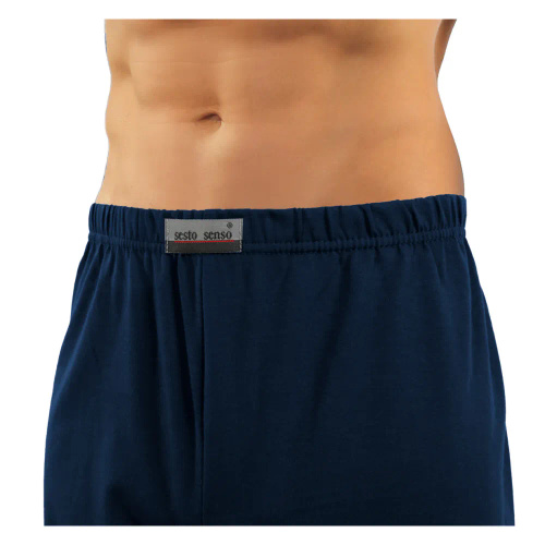 2041/27 Piżama Męska Sesto Senso - granatowy