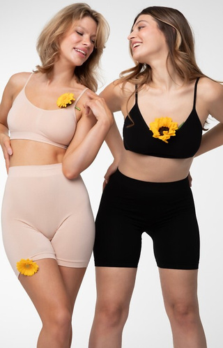 Bermuda Shorts Bamboo Figi Julimex - czarne