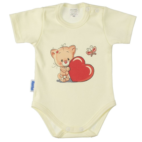 Latarnik body niemowlęce krótki rękaw Martex szary