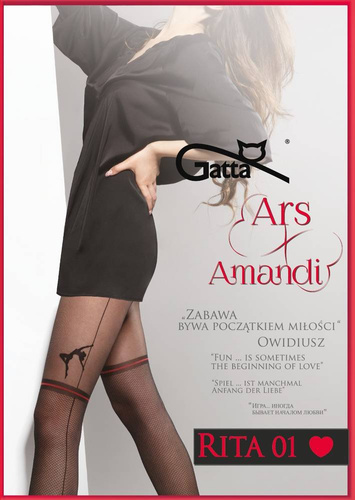 Rita 01 Rajstopy Ars Amand Gatta- nero red