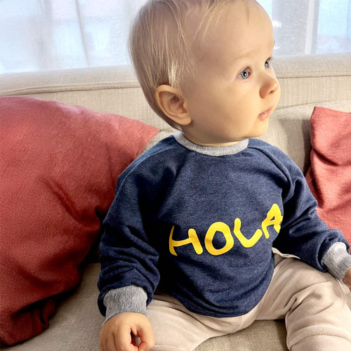 Hello World Bluza dresowa Eevi - granatowa