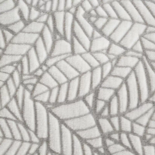 Flano 3 pościel welurowa liście Eurofirany szary