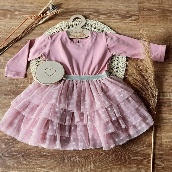 SW052 Sukienka z długim rękawem Mamatti