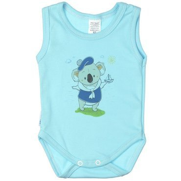 Koala body niemowlęce ramiączkach Martex turkusowy