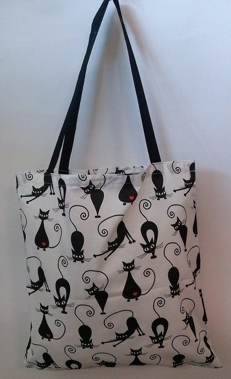 Kwiatki wzór serwetki torba bawełniana na zakupy szary