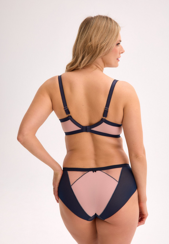 Figi Aina GFP 1273 Gaia – Elegancka koronka, elastyczny tiul, komfort, granatowy