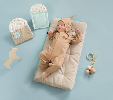 Wooden Pony Pajac niemowlęcy Pinokio - brąz