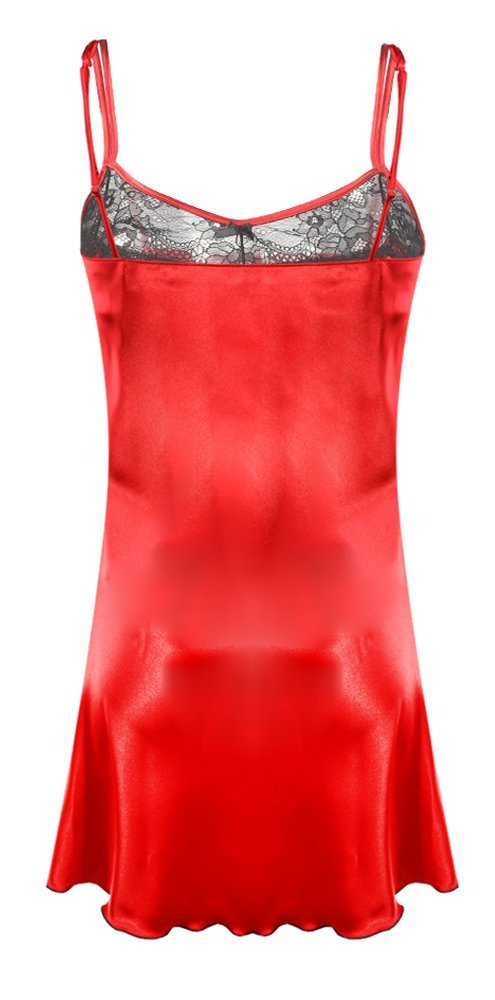 Carla Koszulka damska satynowa DKaren - czerwony