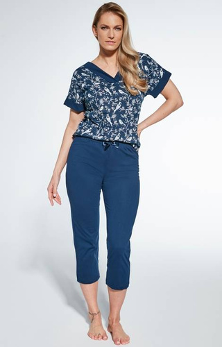 769/366 Naomi Piżama damska Cornette- granatowy