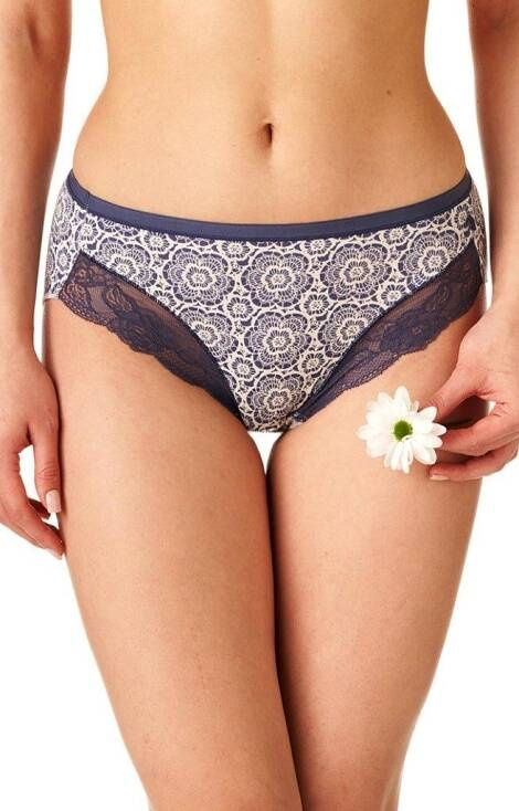 LPC 734 A'2 Figi damskie 2-pak Key ecru-granatowy	