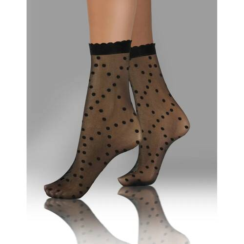Skarpetki damskie Sesto Senso wzór 08 kropki