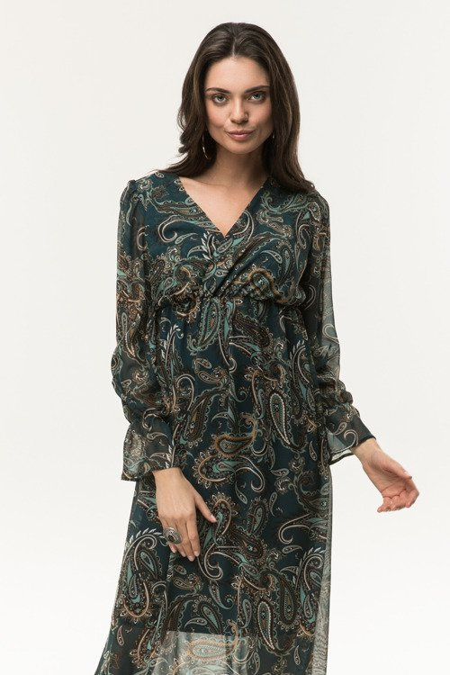 Sukienka ciążowa i do karmienia maxi Boho paisley Coolmama