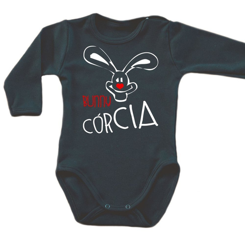 Body długi rękaw "BUNNY CÓRCIA" Moocha biały