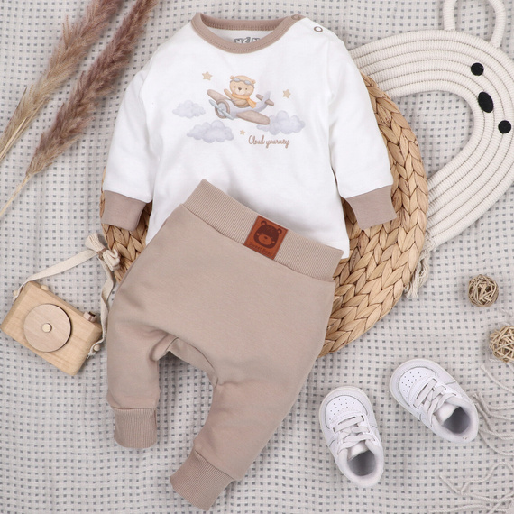 ABN-5511 Sky Journey Bluzka niemowlęca Nini – z bawełny organicznej