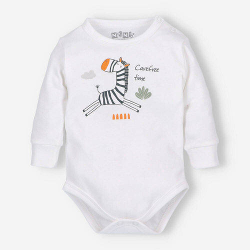 ABN-5324/ECR Zebra Body z bawełny organicznej Nini ecru