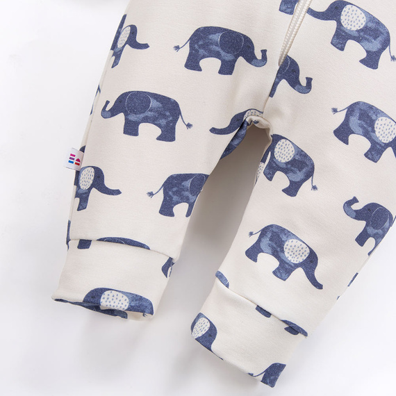 Elephant Pajac dresowy z kapturem Eevi - ecru