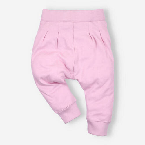 Leniwiec Spodnie dresowe z bawełny organicznej Nini różowy