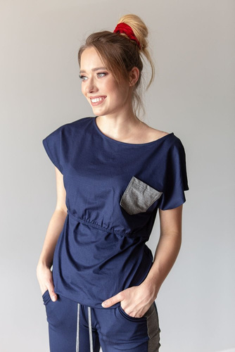 504 Komplet dresowy MIRACLE- granatowy