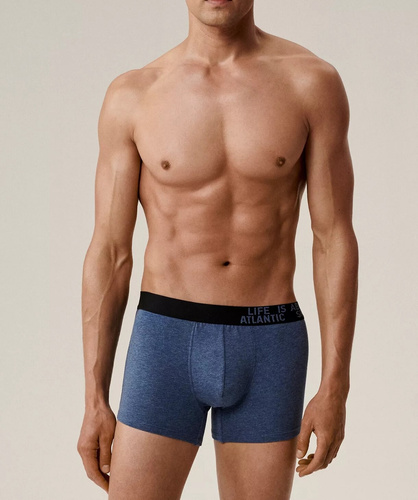 Bokserki męskie 3MH-226/25 zielony-bordowy-niebieski– bawełna, 3-pak, komfortowy krój