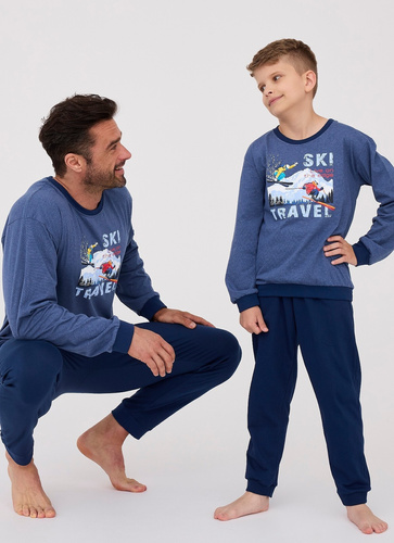 477/158, 267/158 Ski Piżama chłopięca Cornette granatowy
