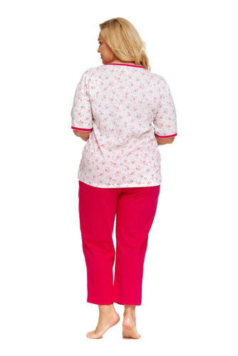 5290 Piżama Damska Plus Size Doctor Nap - viva magenta