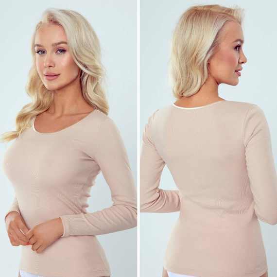 Irene Bluzka Koszulka Eldar-beżowy