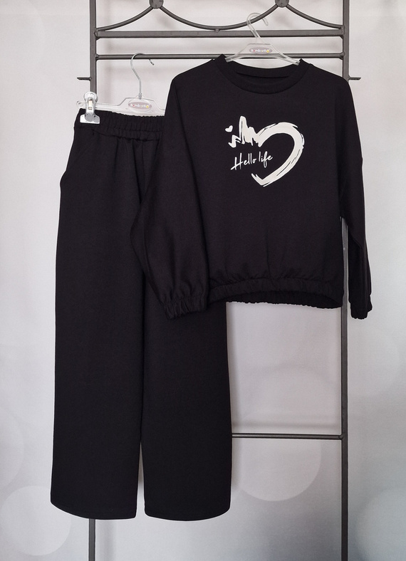 Gaja Spodnie dziecięce Bambarillo czarny | Dresowe, bawełniane i elastyczne