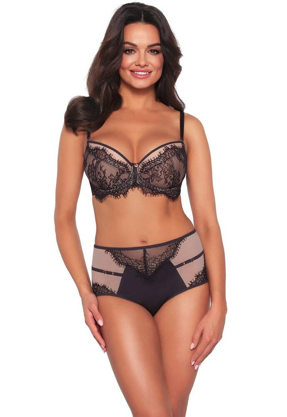 2007 Biustonosz push-up Ava - czarny