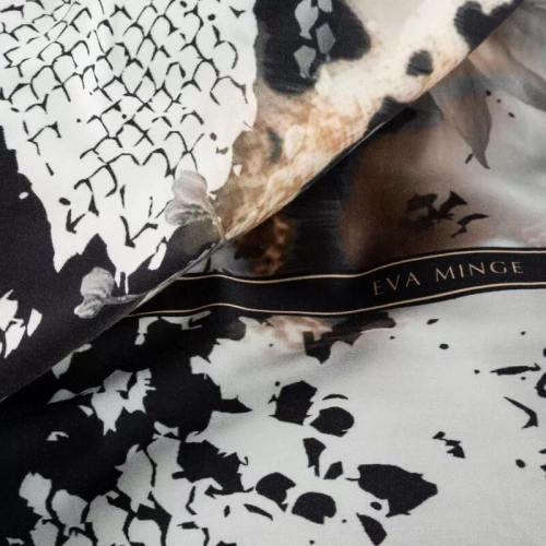 Eva 20 pościel satynowa pantera Eva Minge Eurofirany czarny