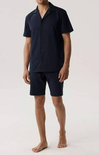 BNMP-003 Piżama męska krótki rękaw, Atlantic- granatowa