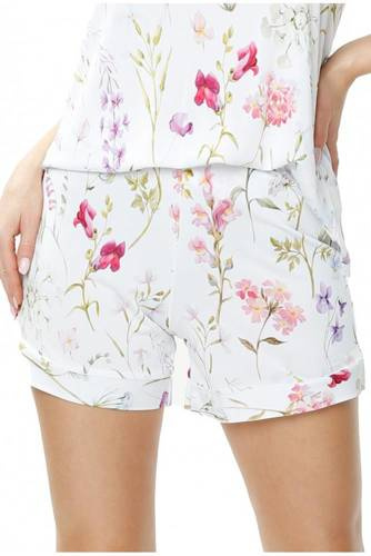 86536 Flores Krótkie spodenki piżamowe Mewa druk w kwiaty