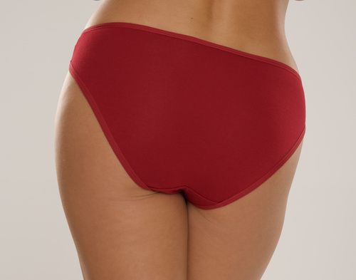 004 Limited Figi damskie De Lafense – klasyczne, niski stan, wiskoza - bordowy